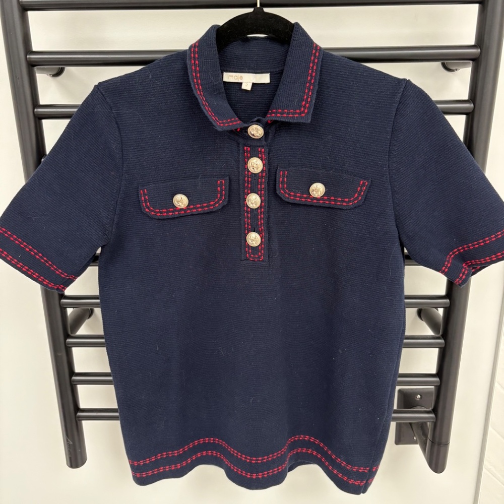 MAJE size 2 cotton top